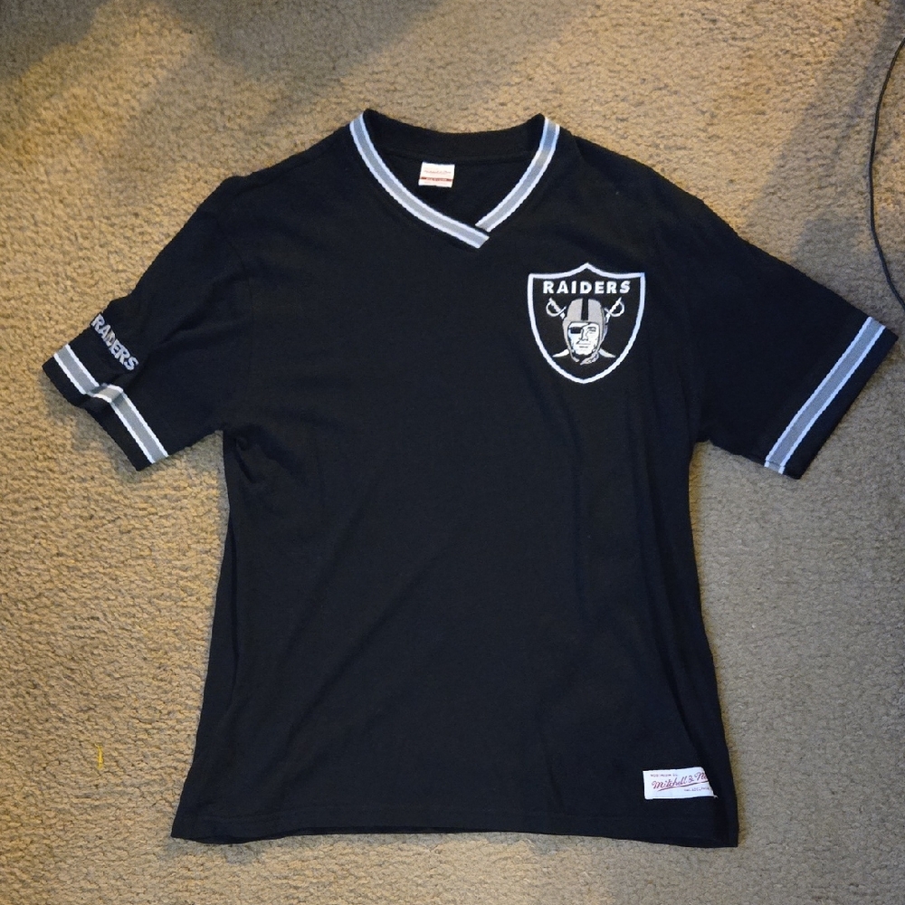 Mitchell & Ness Black Raiders Short Sleeve Tee